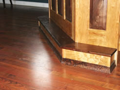 Foot rail base molding