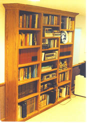 Red oak bookcases