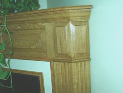 Crown molding under top