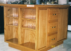 Red oak kitchen island (my house)