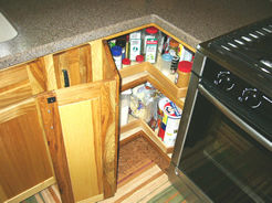 Wood Lazy Susan shelves