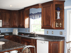 Wall cabinets, sink side