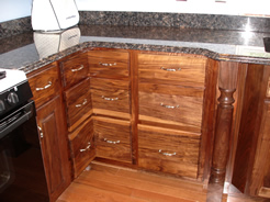 Corner base cabinets ....